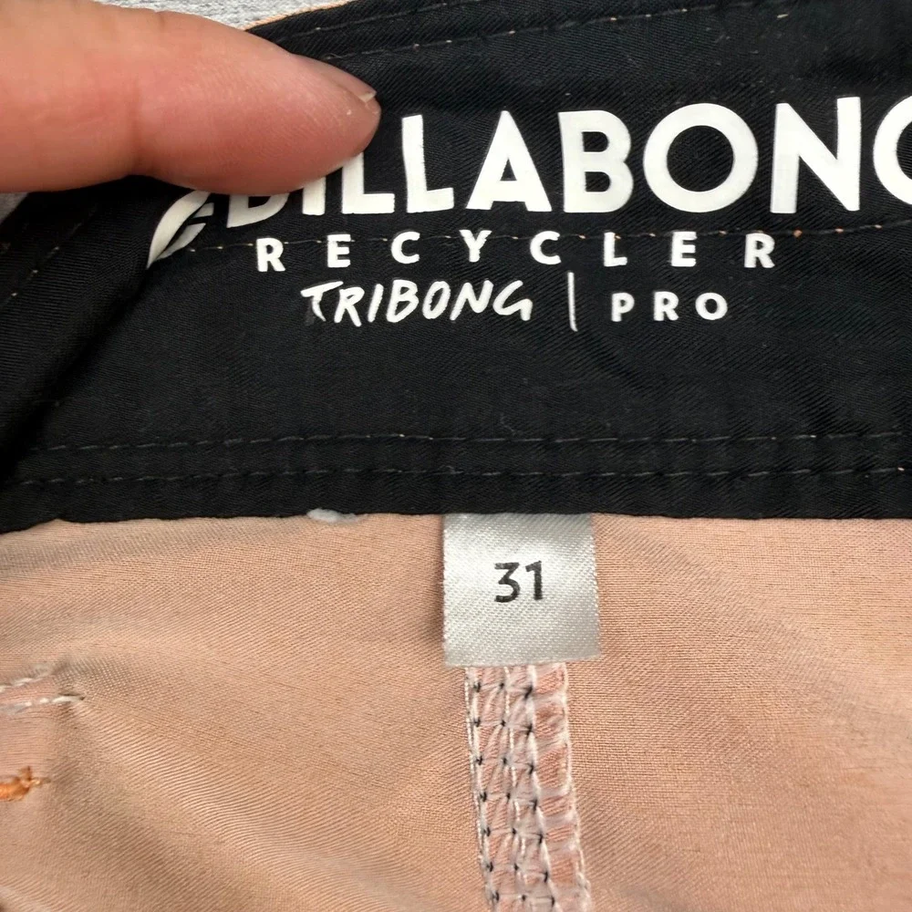 Billabong Mens Tribong Pro Recycler Board Shorts Orange Green Grey M120TBTB 31